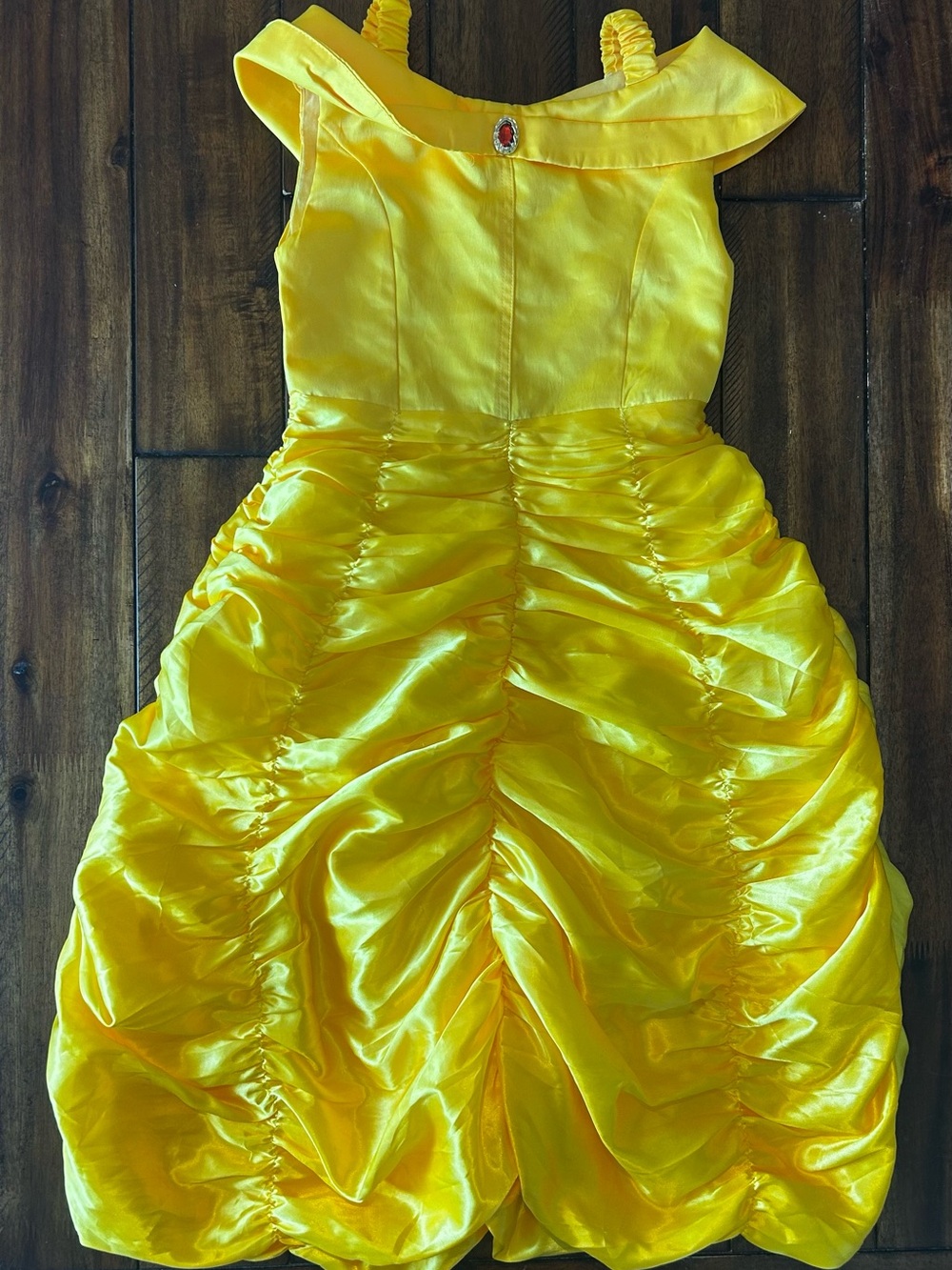 Girls Yellow Princess Party Dress